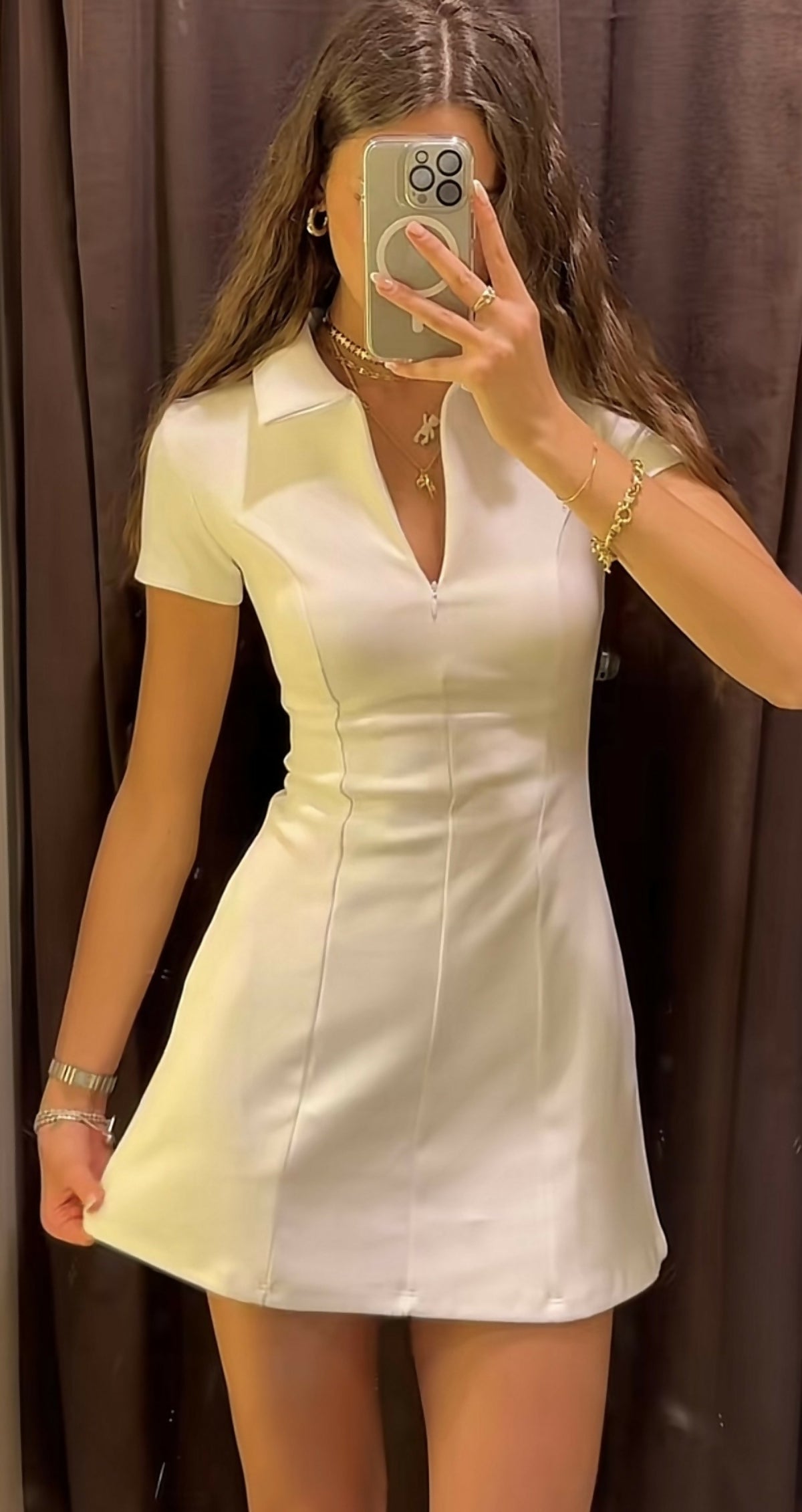 Zara white tennis dress