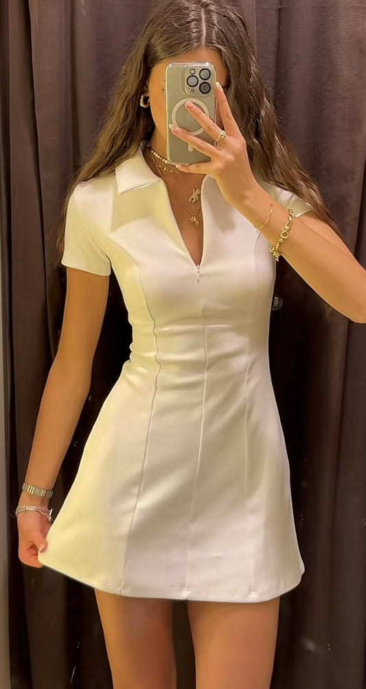 Zara white tennis dress