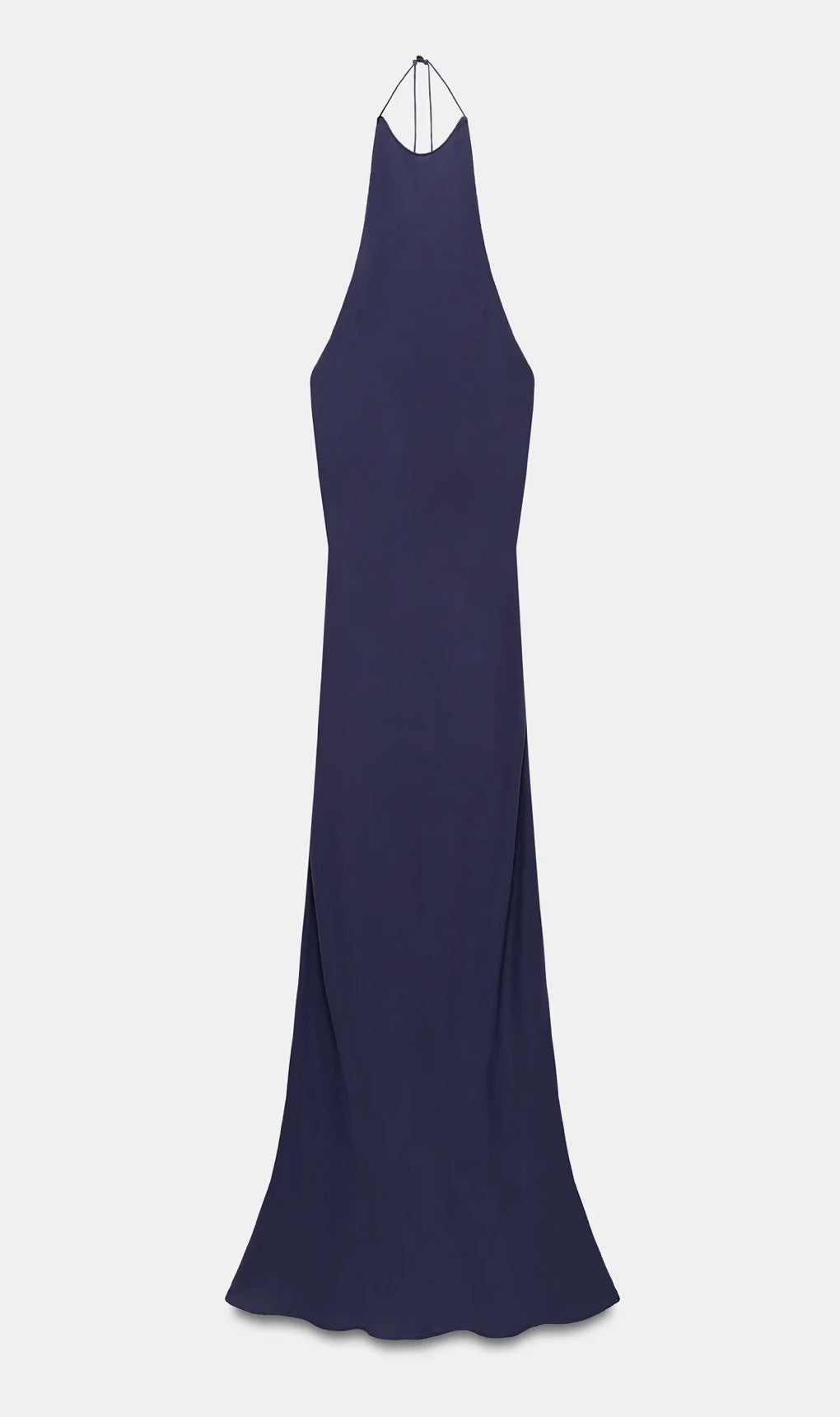 Zara ZW Collection Navy Halter Maxi Dress