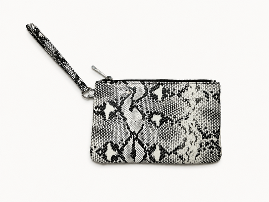 Snakeskin Wristlet Bag