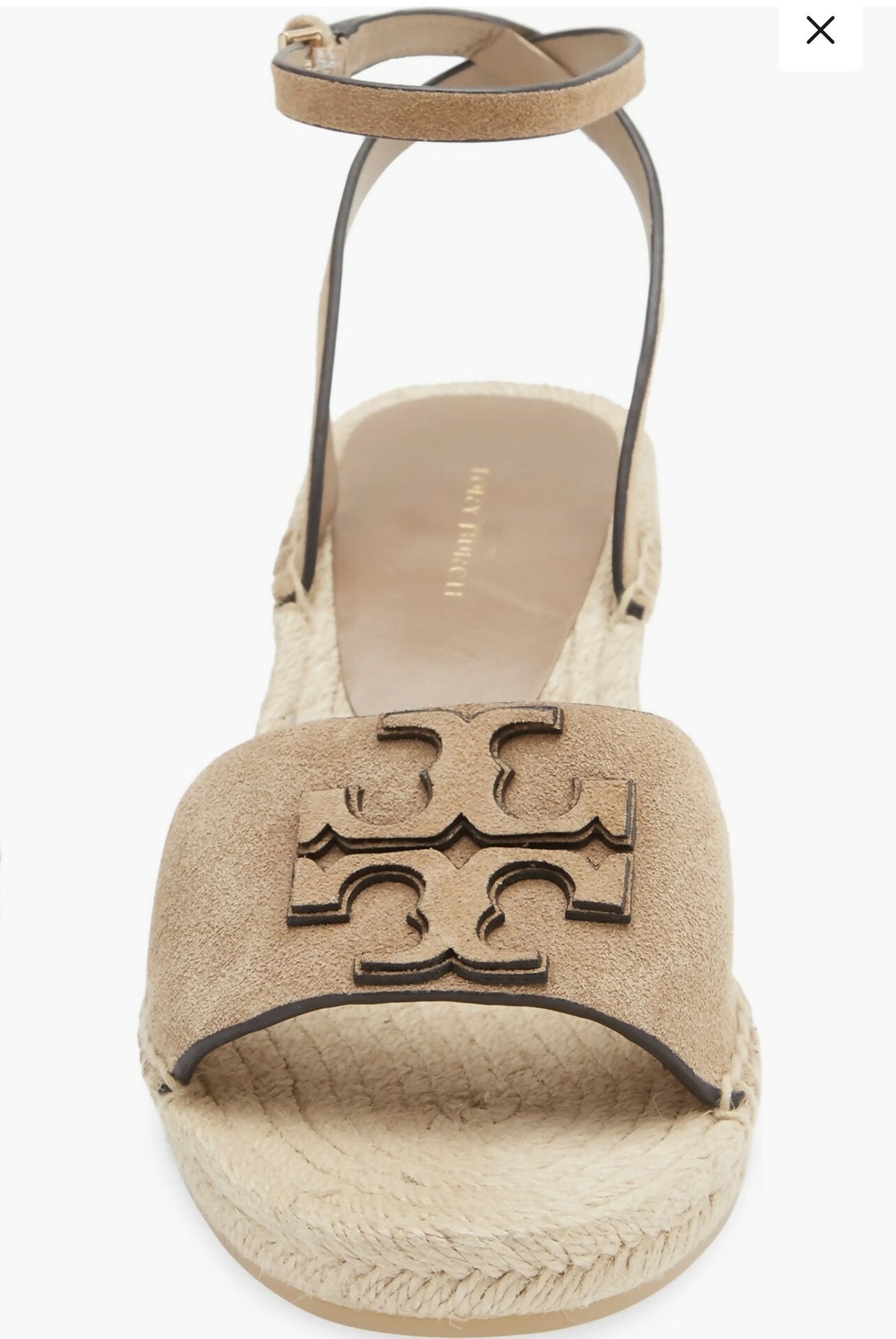 Tory Burch Ines Ankle Strap Espadrille Platform Wedge Sandal