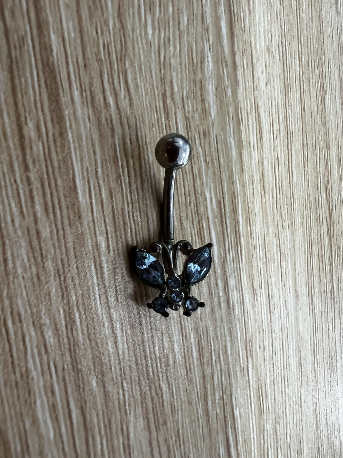 Midnight Butterfly Belly Ring