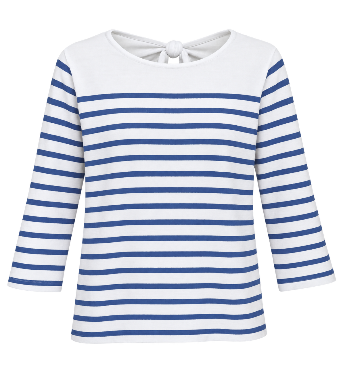 Classic blue and white striped sweater