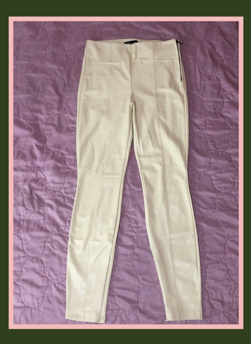 ZARA faux leather leggings