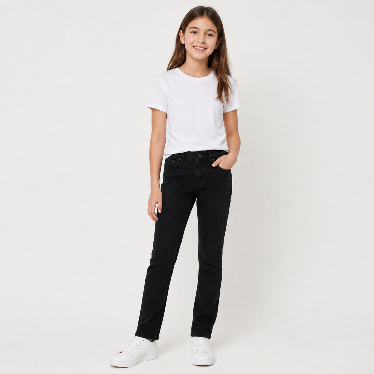 Girls Small Jeans Denim Dark Grey