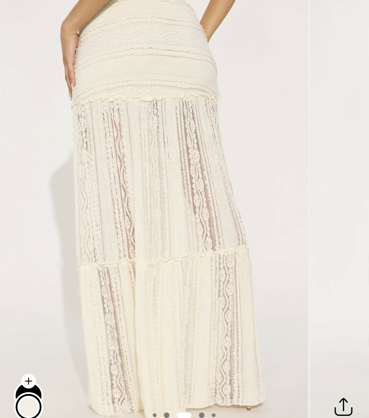 Cream Skirt