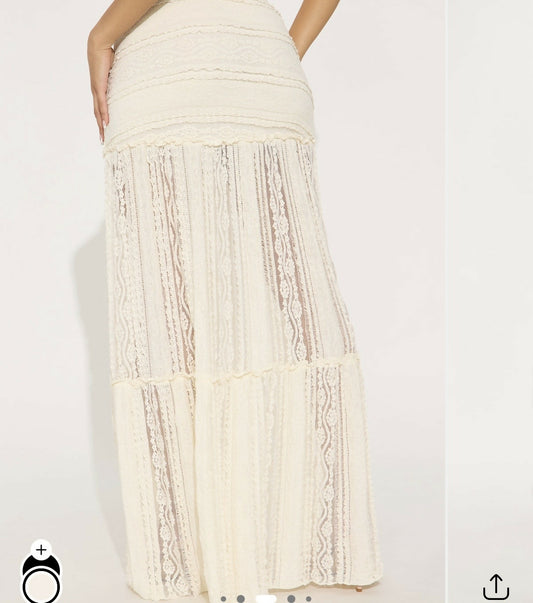Cream Skirt