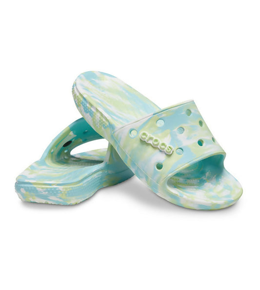 (NEW) Crocs Classic Marbled Slide