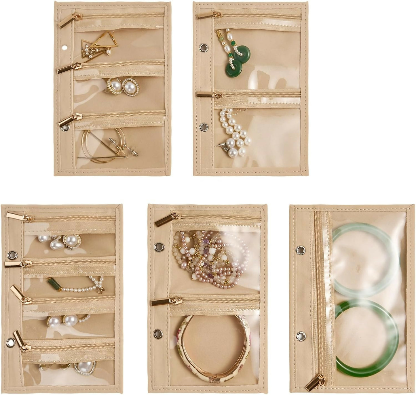Travel Jewelry Storage Book Binder Jewelry Organizer