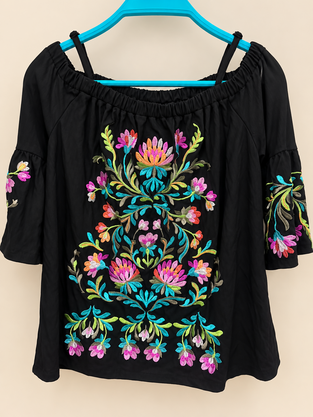 INC International Concepts Embroidered Peasant Top – size PP