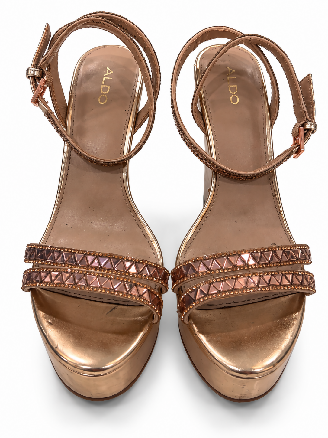 Aldo Rose Gold Wedges