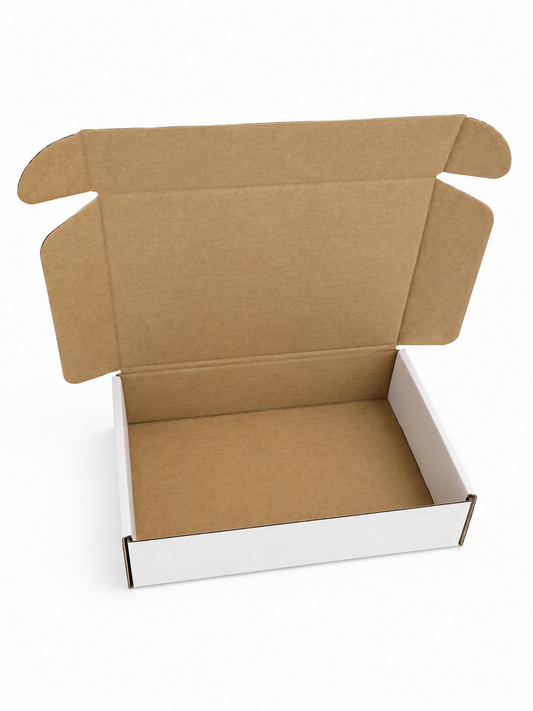 White Corrugated Shipping Boxes – 9 x 6 x 2 in