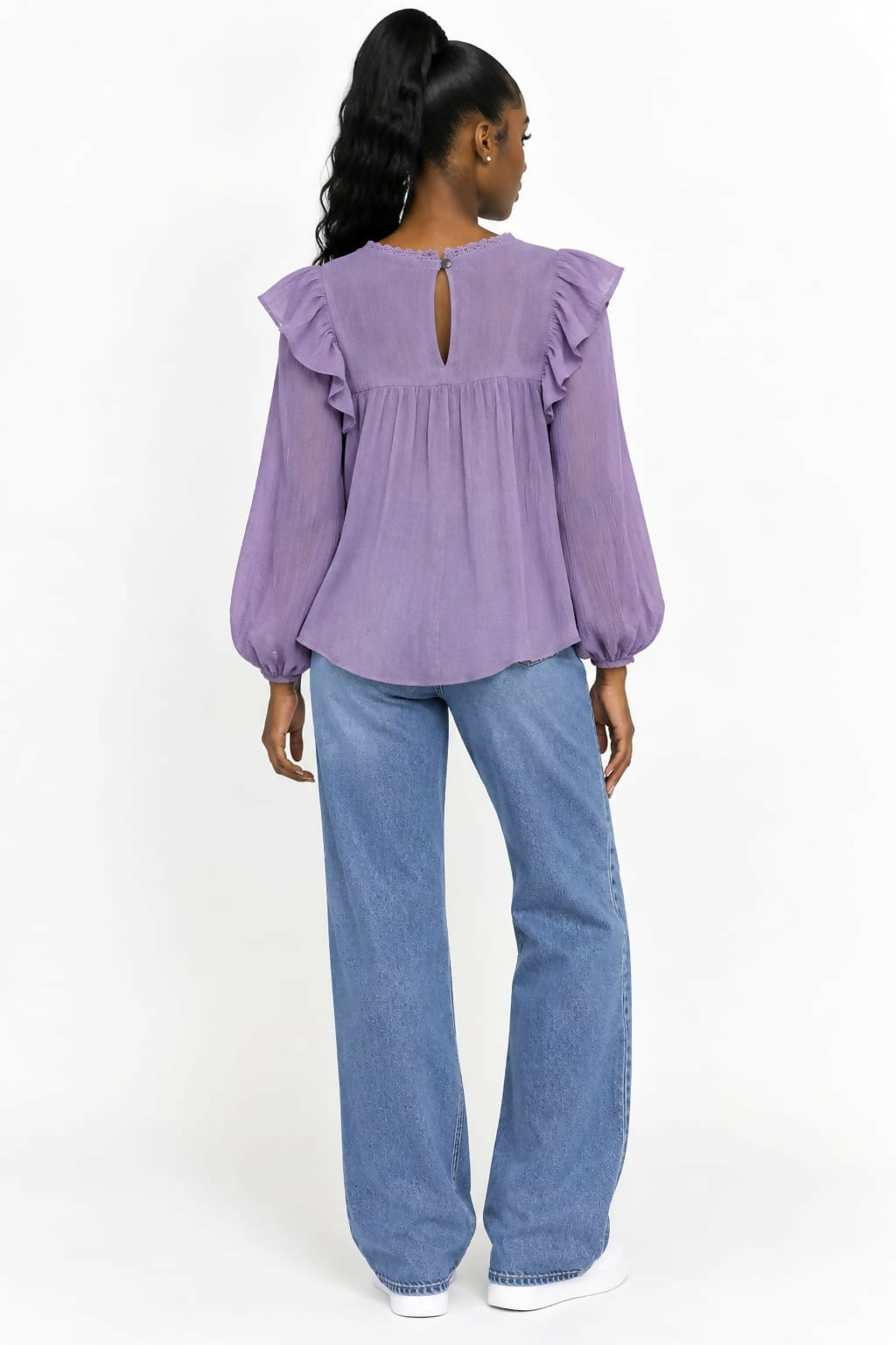 Haute Monde Ruffled Blouse