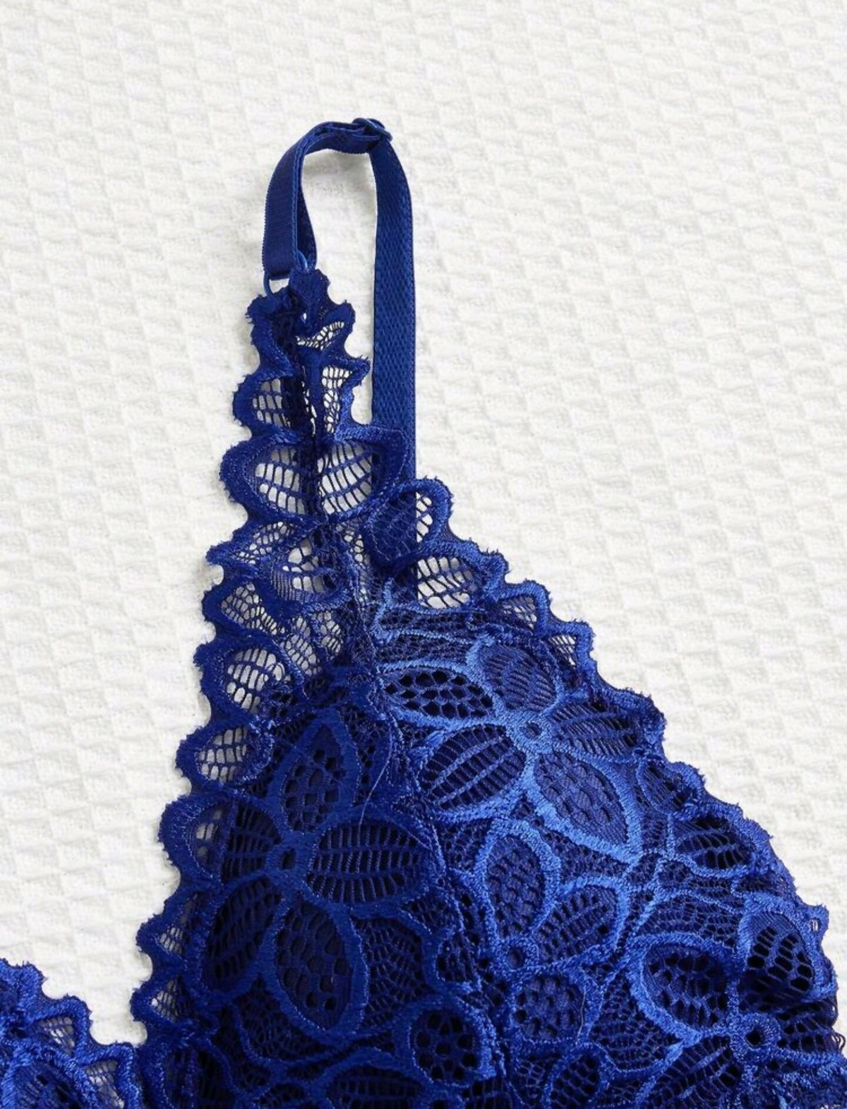 3 Pc Floral Lace Lingerie Set