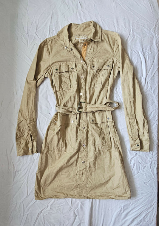 Michael By Michael Kors Belted Shirt Dress