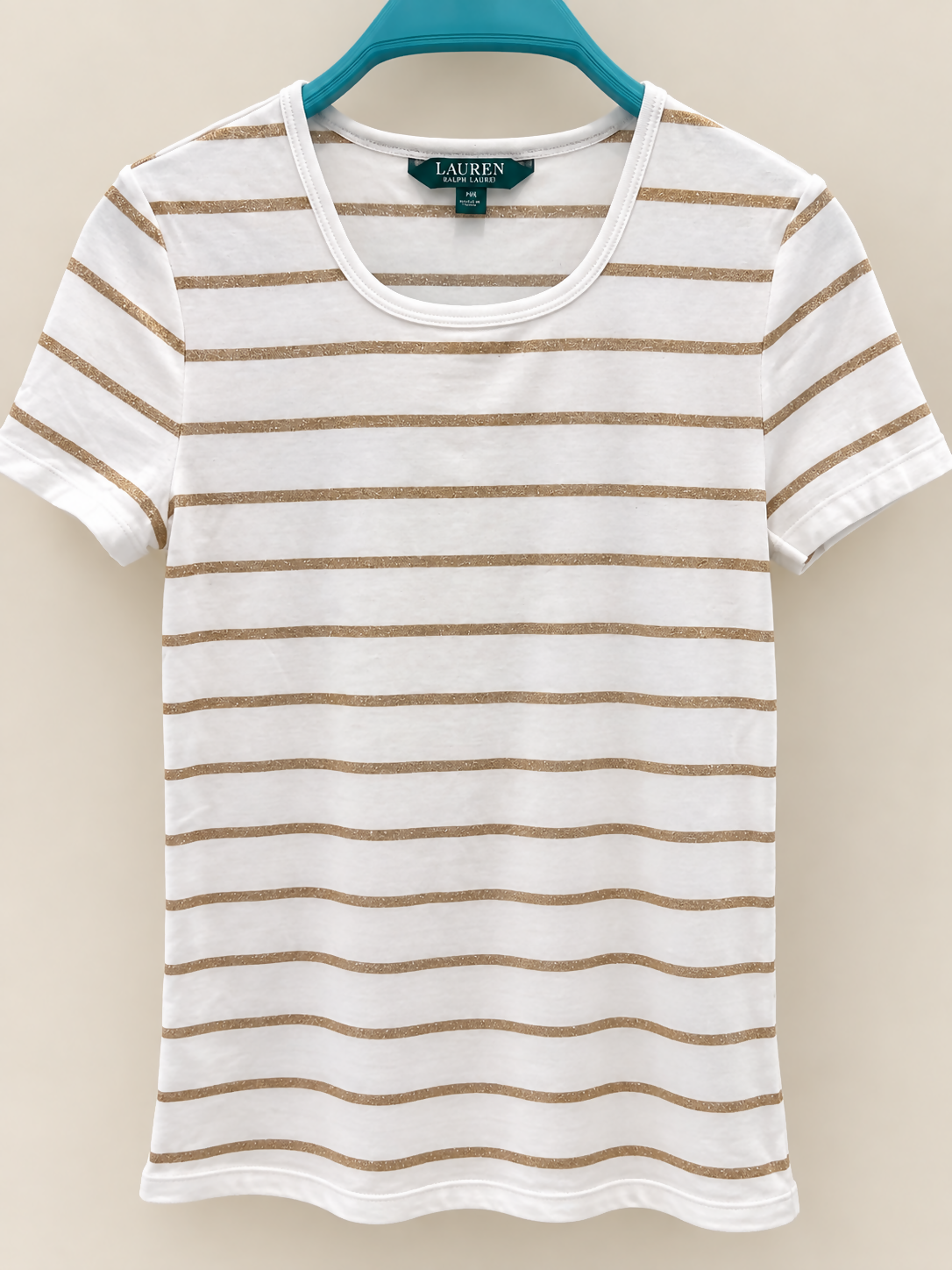 Lauren Ralph Lauren Metallic Stripe T-Shirt – XS