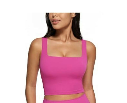 Amazon CRZ Yoga Butterlux Square Neck Crop Top