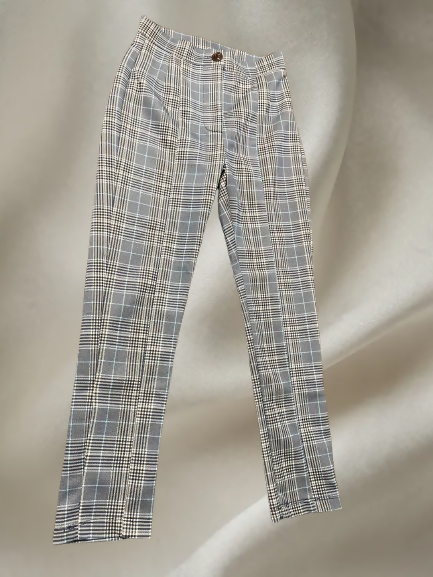 Grey-Brown Plaid pants