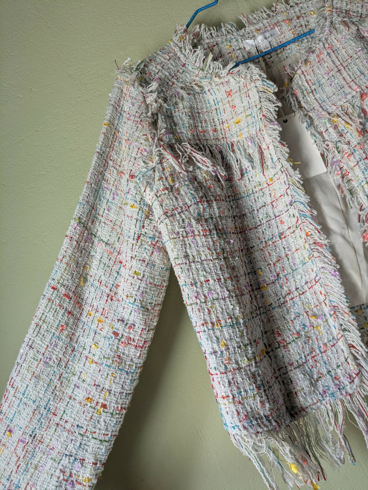 Tweed White Multicolour Blazer