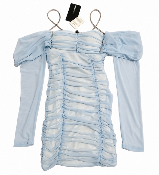 Fashion Nova Ella After Party Ruched Mini Dress