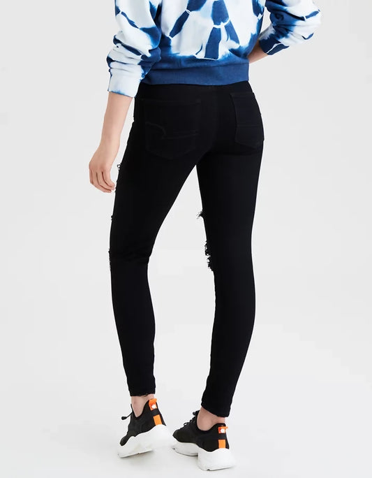 AE Ne(x)t Level High-Waisted Ripped Jeggings