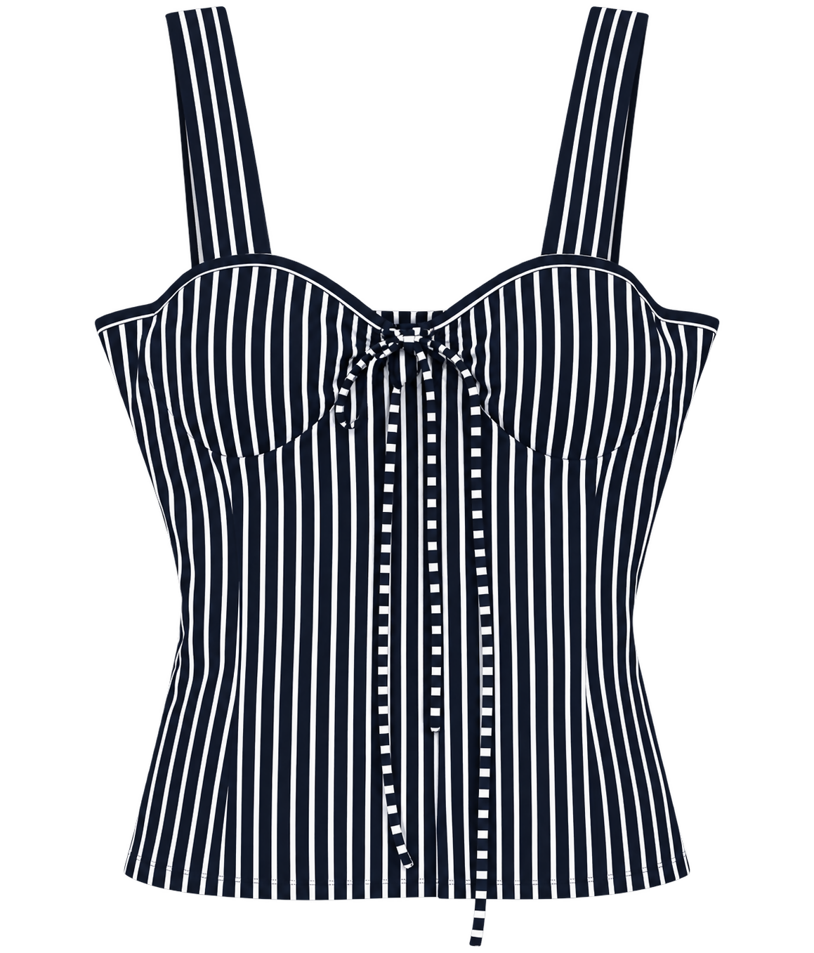 Black and White Striped Tank Top