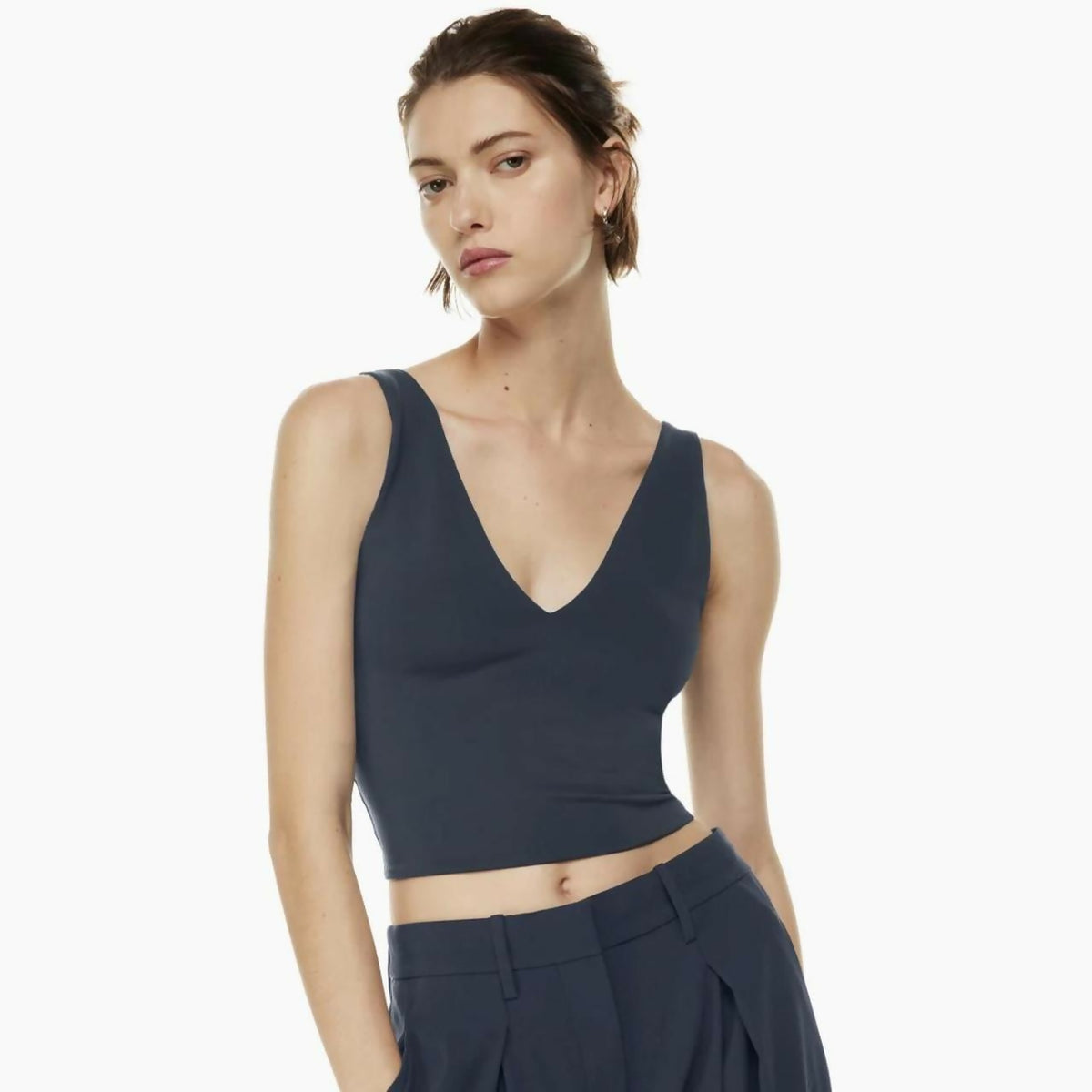 Aritzia V Neck Contour Top