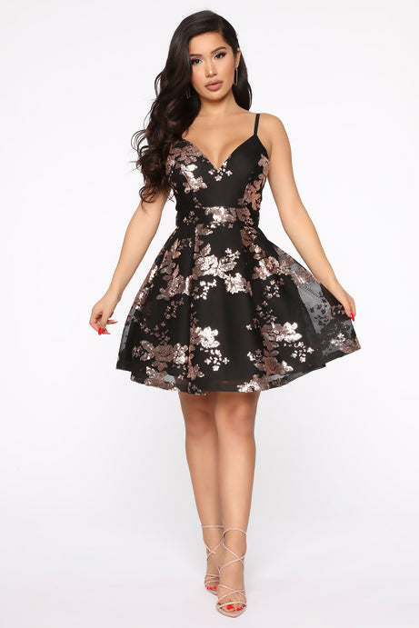 Fashion Nova Fit and Flare Dress