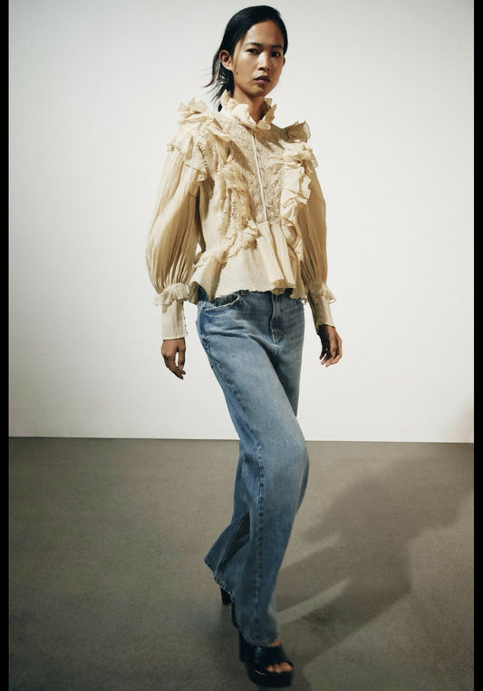 ZW COLLECTION ROMANTIC RUFFLED SHIRT