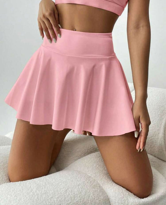 High Waist Tennis/Yoga Skirt with pockets.