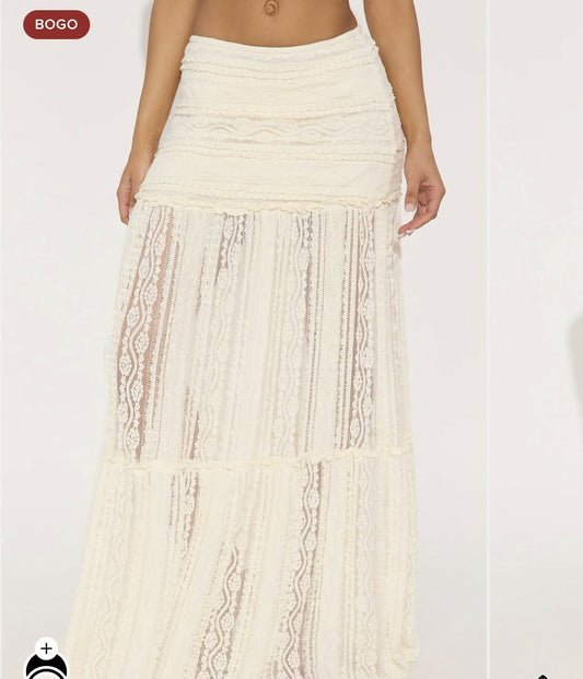 Cream Skirt