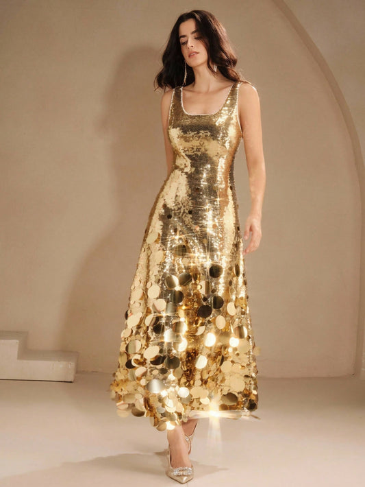 Heavy Sequined Pendant Decor Dress (Pre-loved)