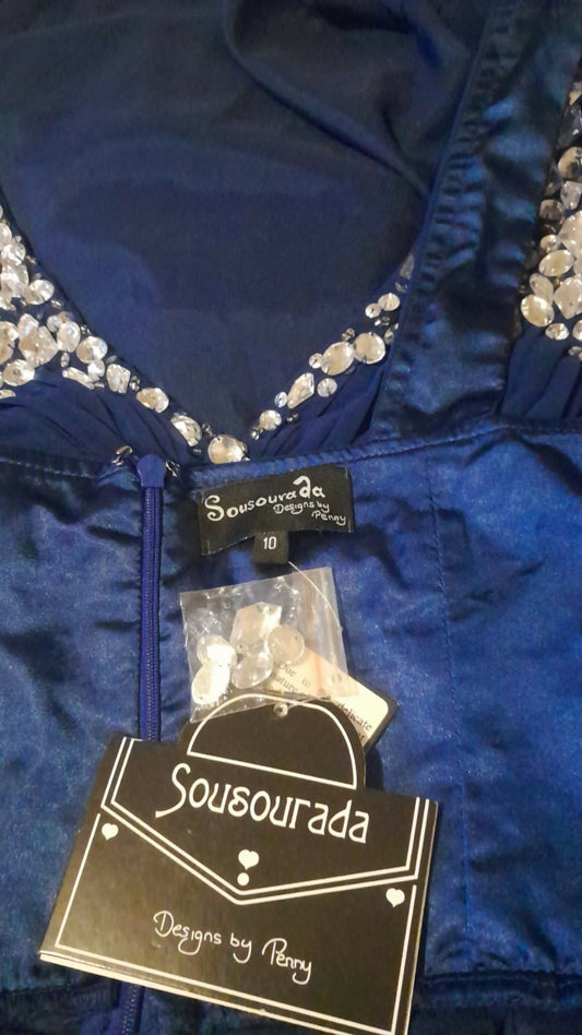 New Sousourada Rhinestone Embellished Dress