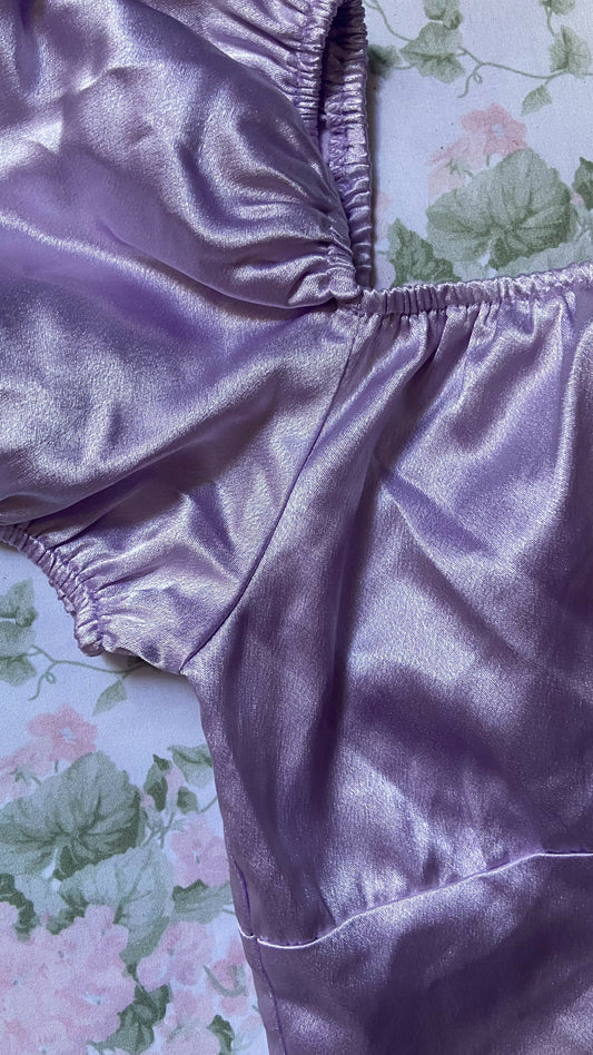 Lavender Adjustable Crop Top