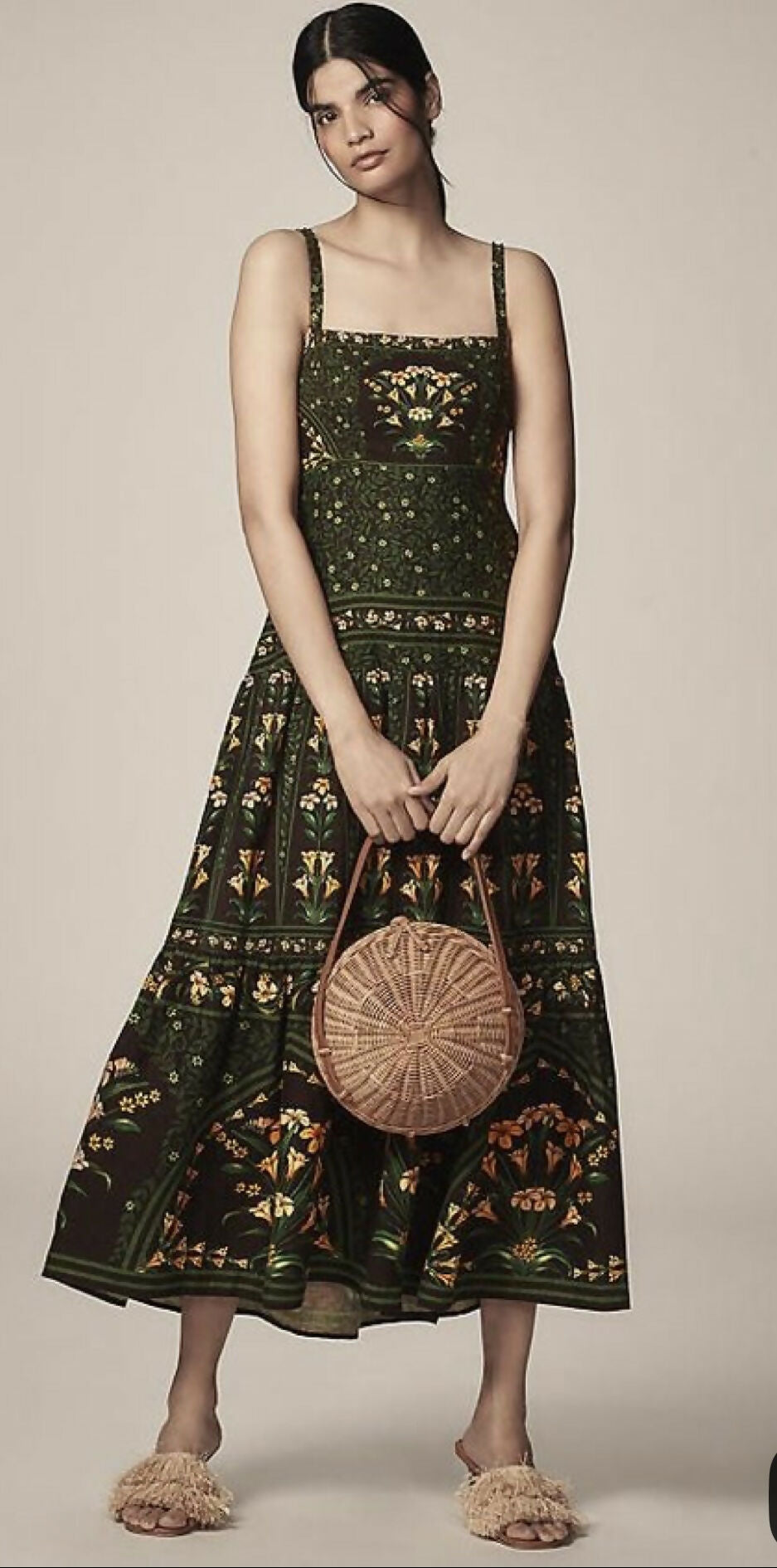 FARM RIO Flowers Arch Sleeveless Maxi Dress