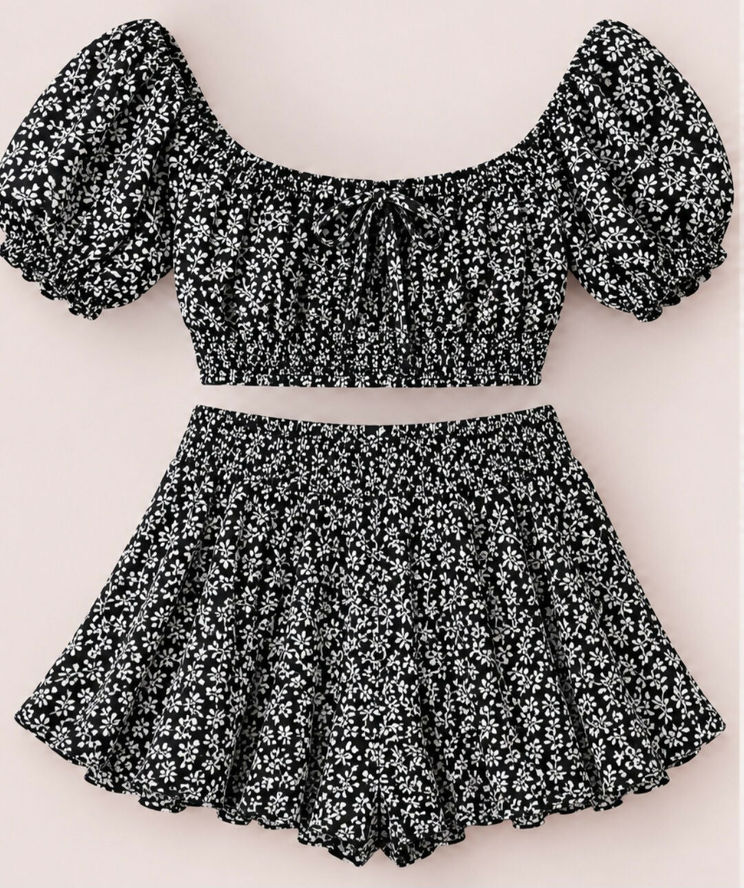 Black & White Two-Piece Set
