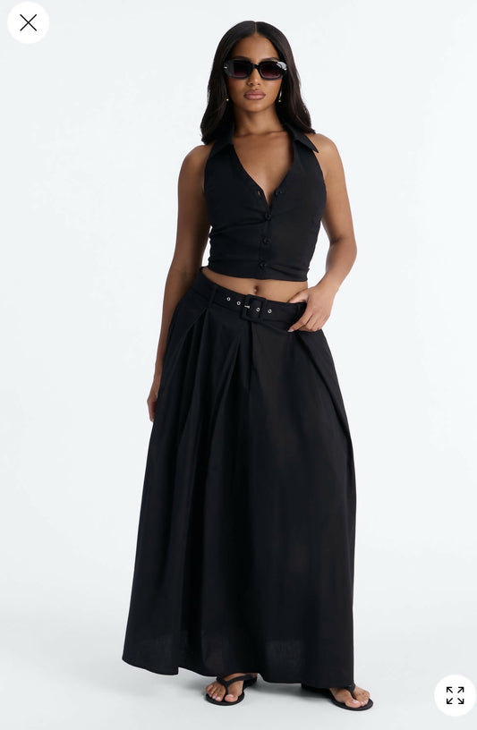 FashionNova Halter Maxi Skirt Set