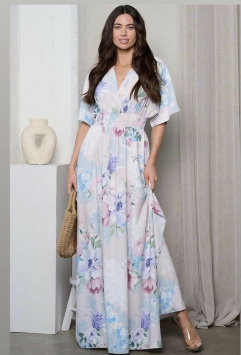 Luxury Loft Floral Kimono Style Maxi