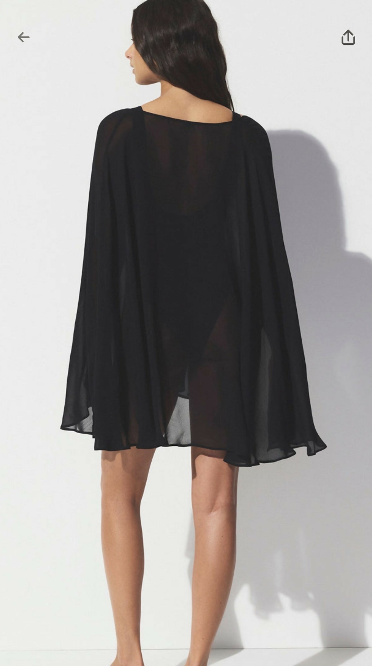SKIMS sheer mini kaftan