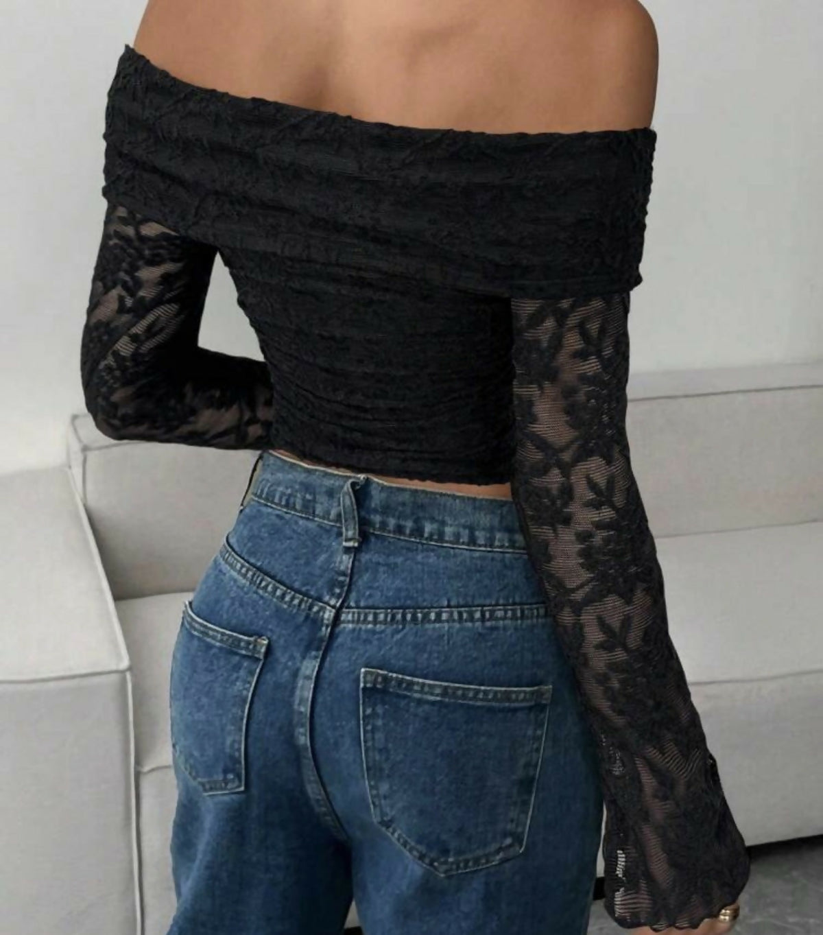 Off Shoulder Lace Top