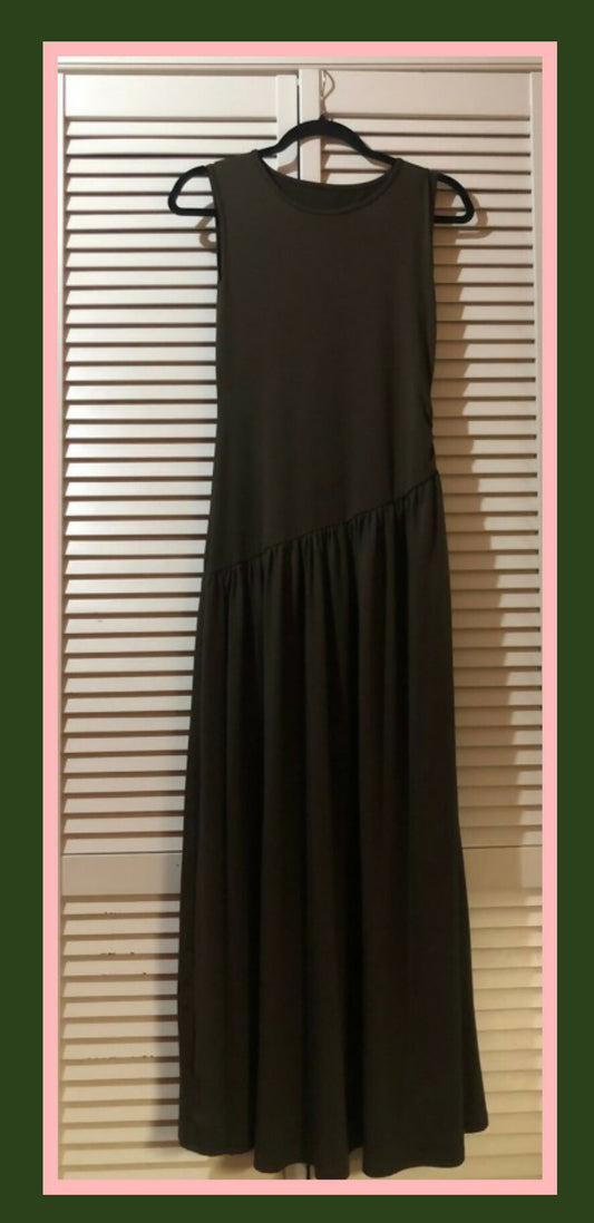 Chic ruched waist summer dress