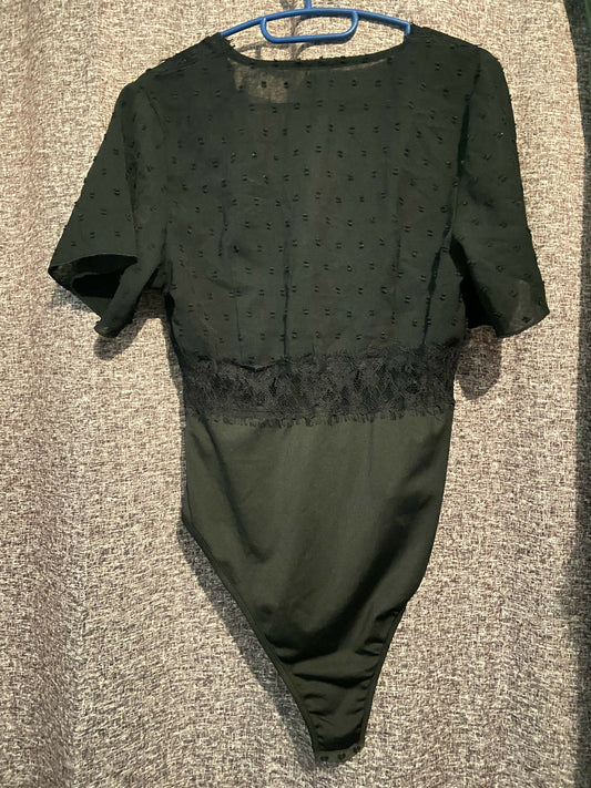Black Bodysuit with Lace