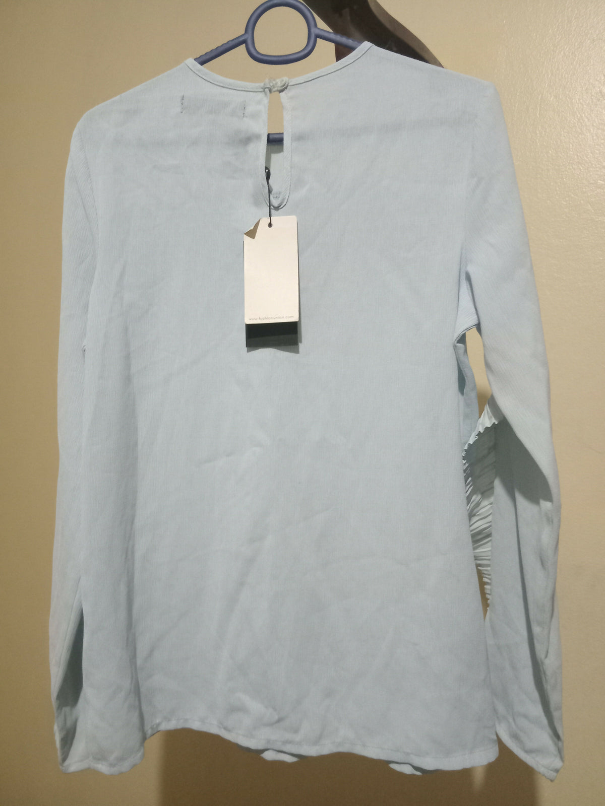 Baby Blue Work Top Fashion Union