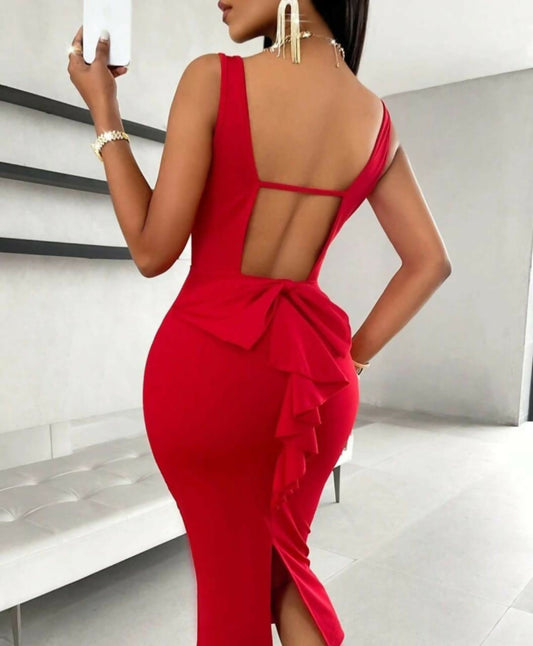 Classy red dress