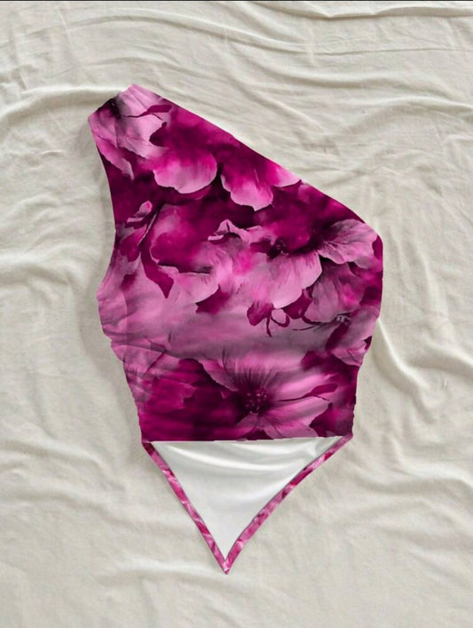 Casual Floral Print Top