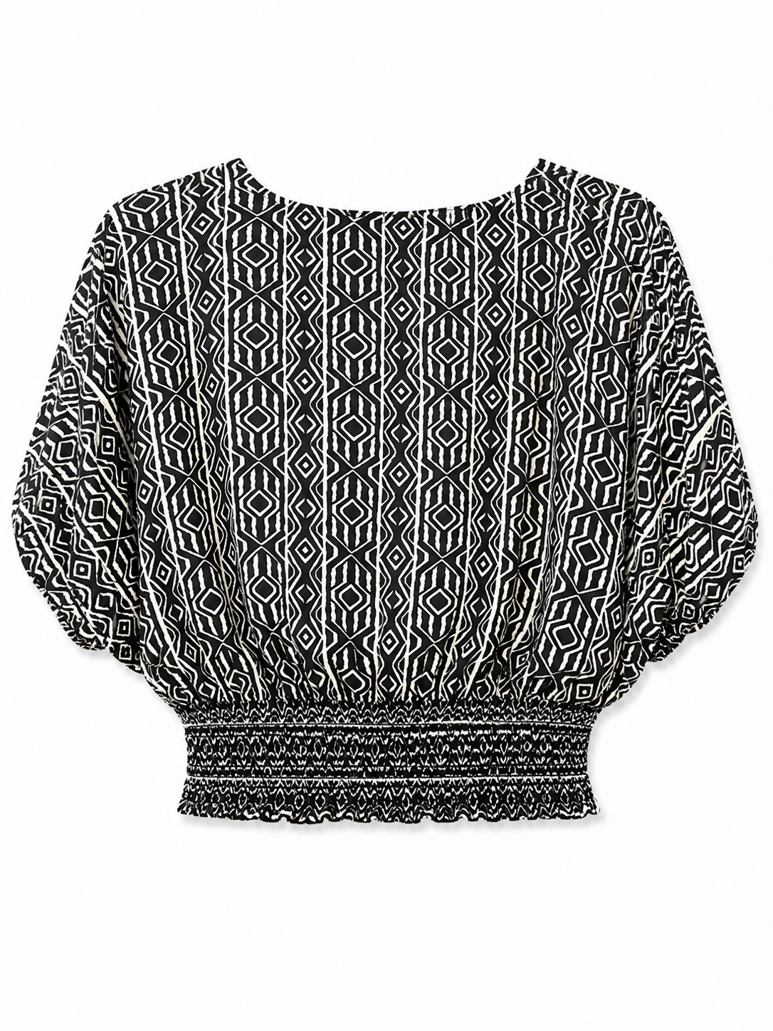 Zara Geometric Print Crop Top