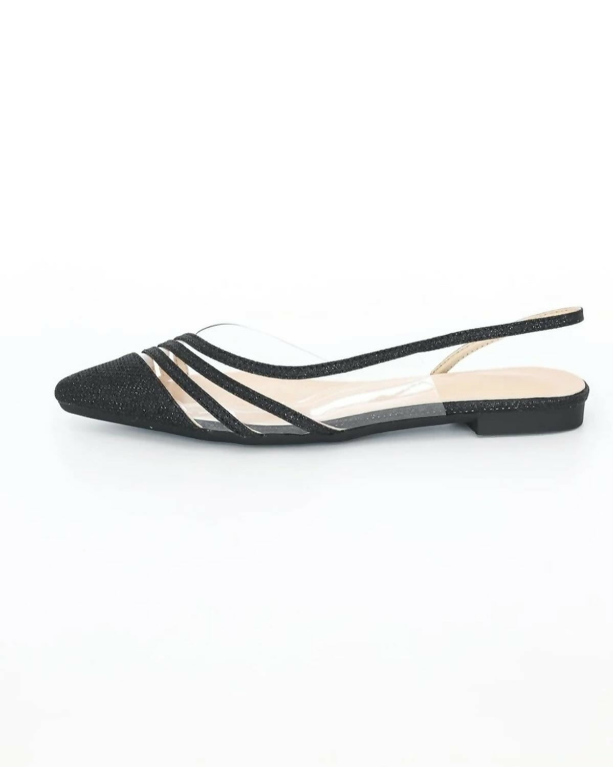 (NEW) Glitter Slingback Flats