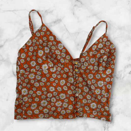 Daisy Print Cropped Cami