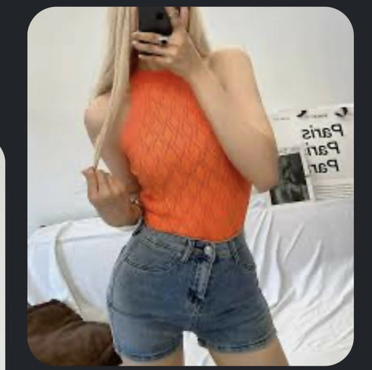 Orange bodysuit
