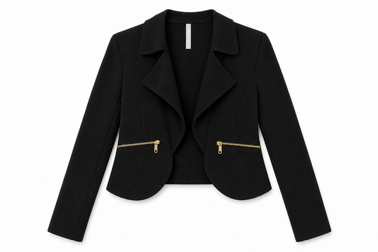 Black Cropped Blazer